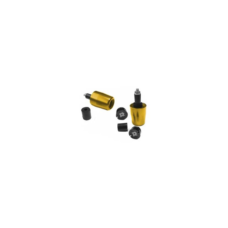 Embouts de guidon long Racing Moto Technology PBE Ø13-17mm or/noir