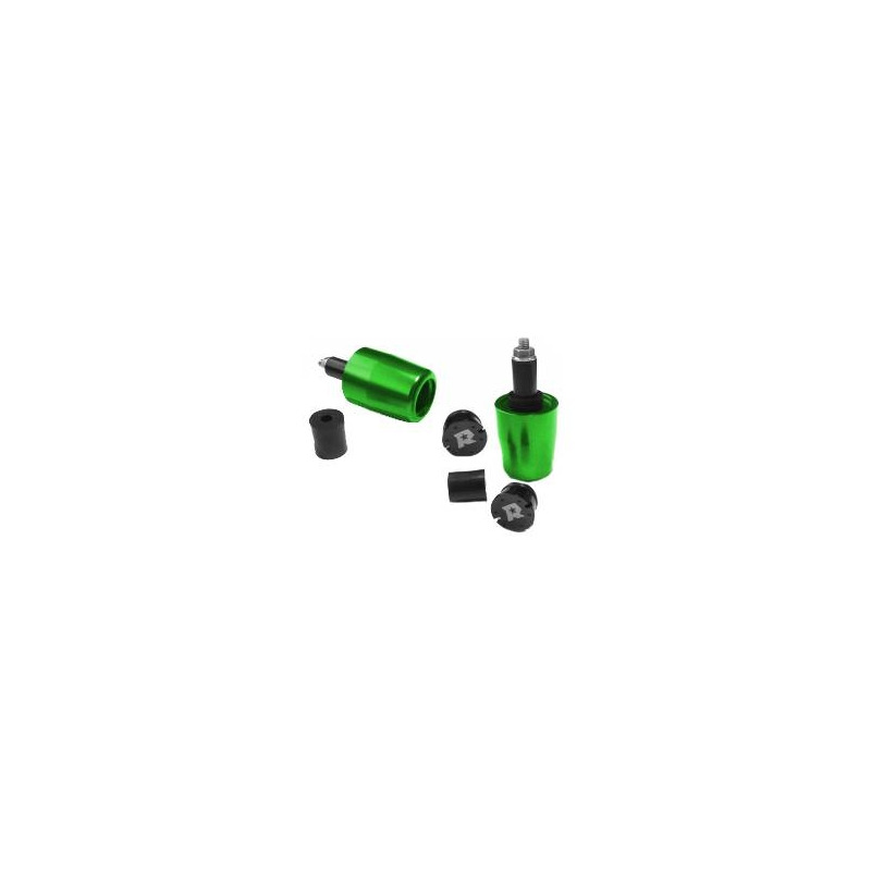 Embouts de guidon long Racing Moto Technology PBE Ø13-17mm vert/noir