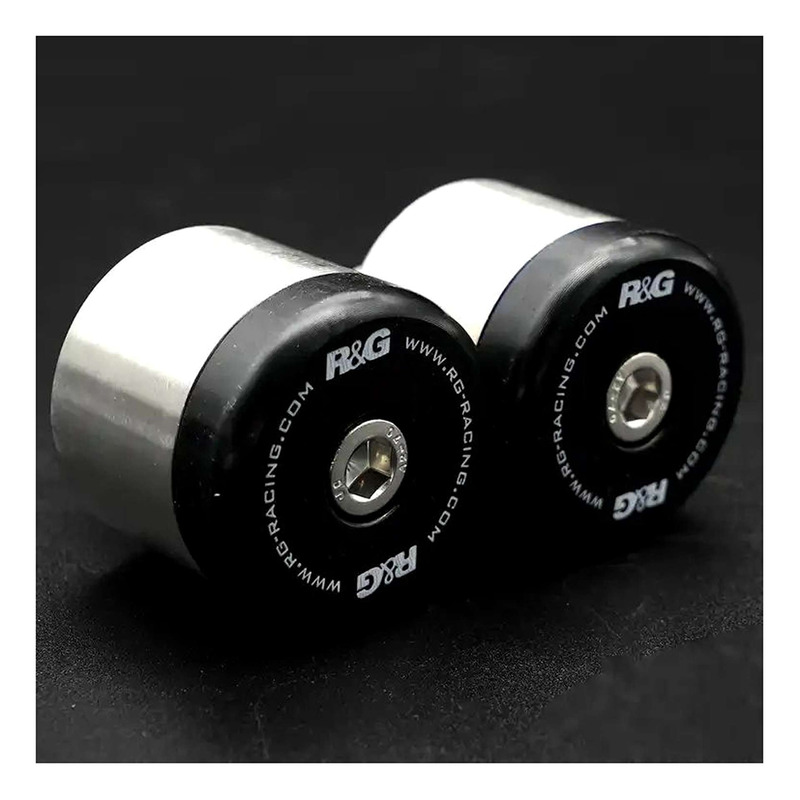 Embouts de guidon R&G Racing inox/noir Royal Enfield Interceptor 650 1