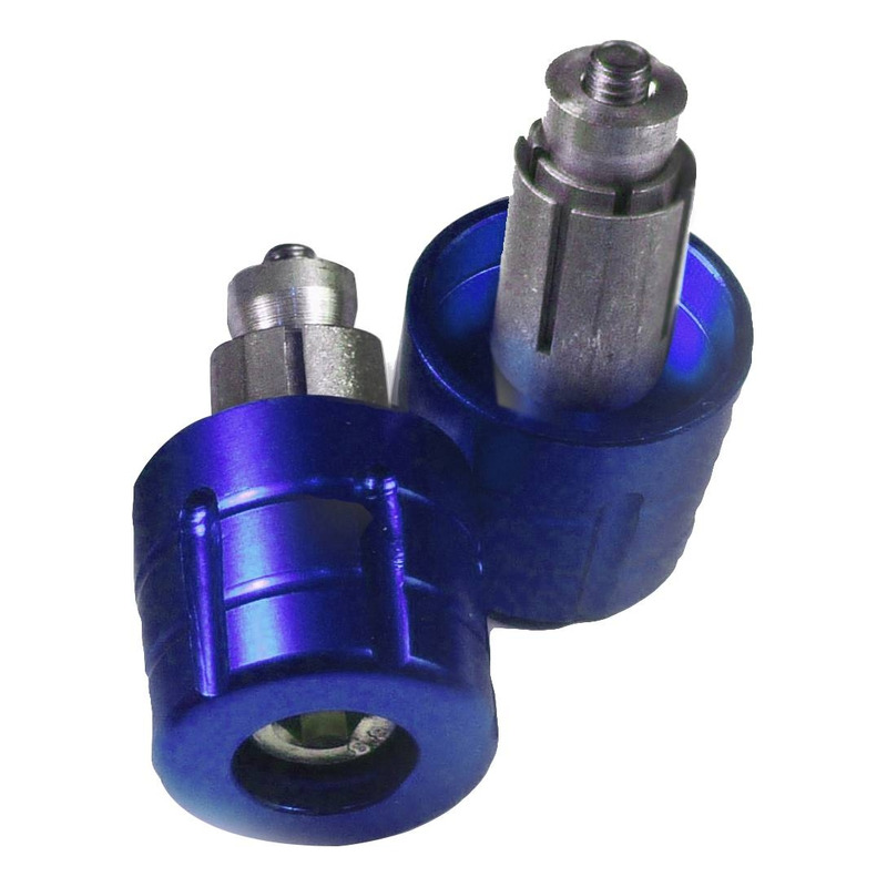 Embouts de guidon Racing Moto Technology Grenade Ø13-17mm bleu