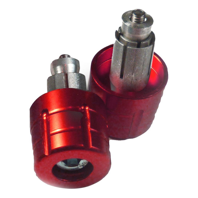 Embouts de guidon Racing Moto Technology Grenade Ø13-17mm rouge