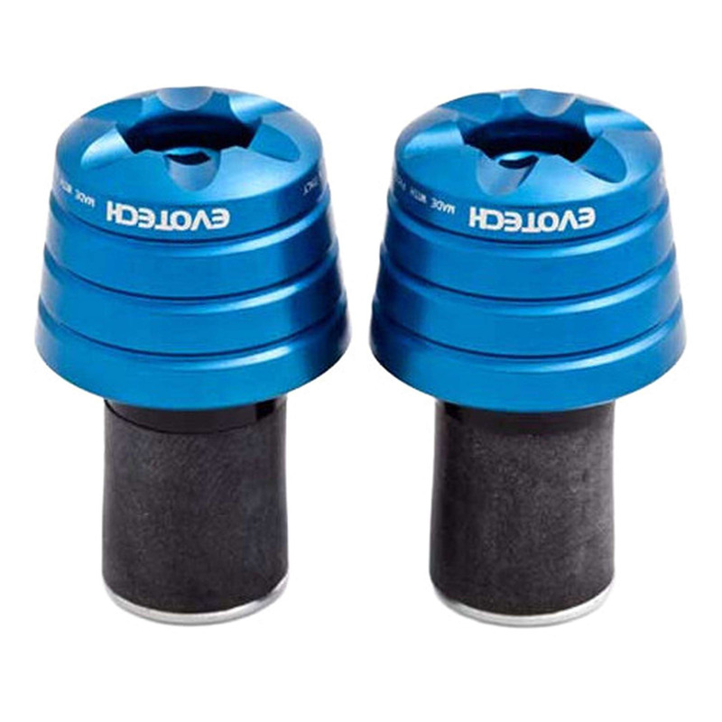 Embouts de guidon universels Evotech bleus