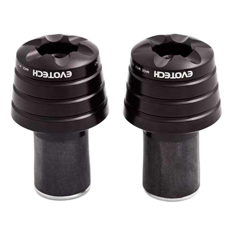 Embouts de guidon universels Evotech noirs