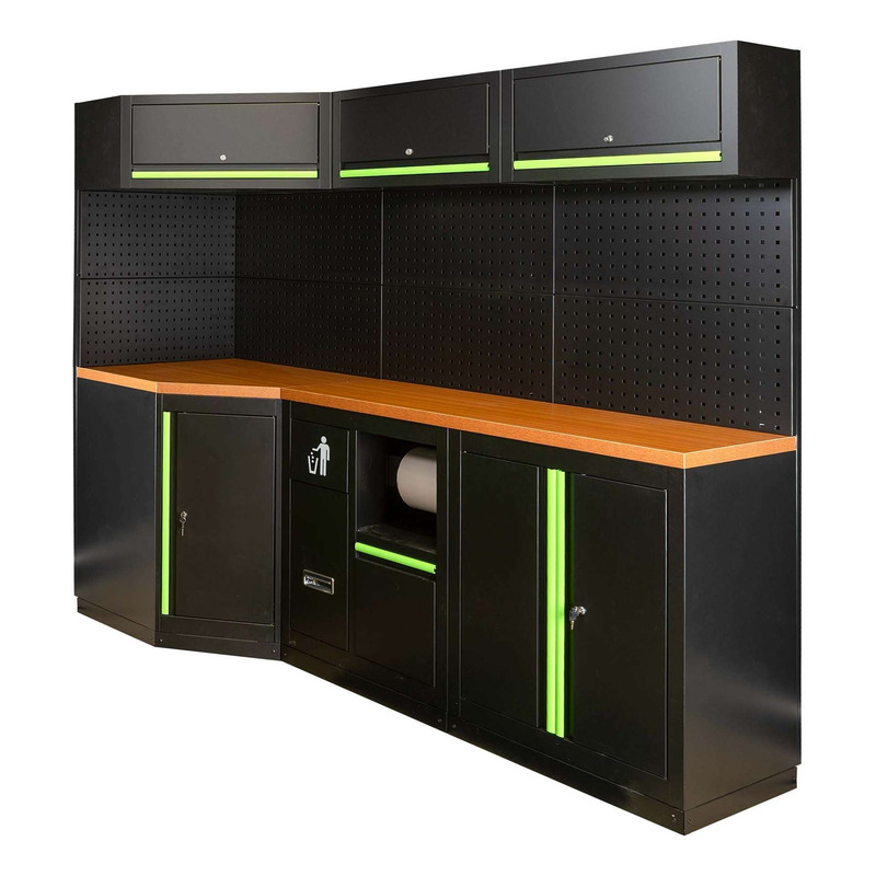Ensemble de meubles d’atelier JBM SERIE518 modulaire 22 pièces