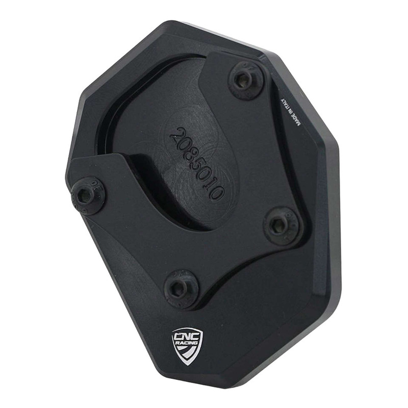 Extension de pied de béquille latérale CNC Racing noir Moto Guzzi V85 TT 21-23