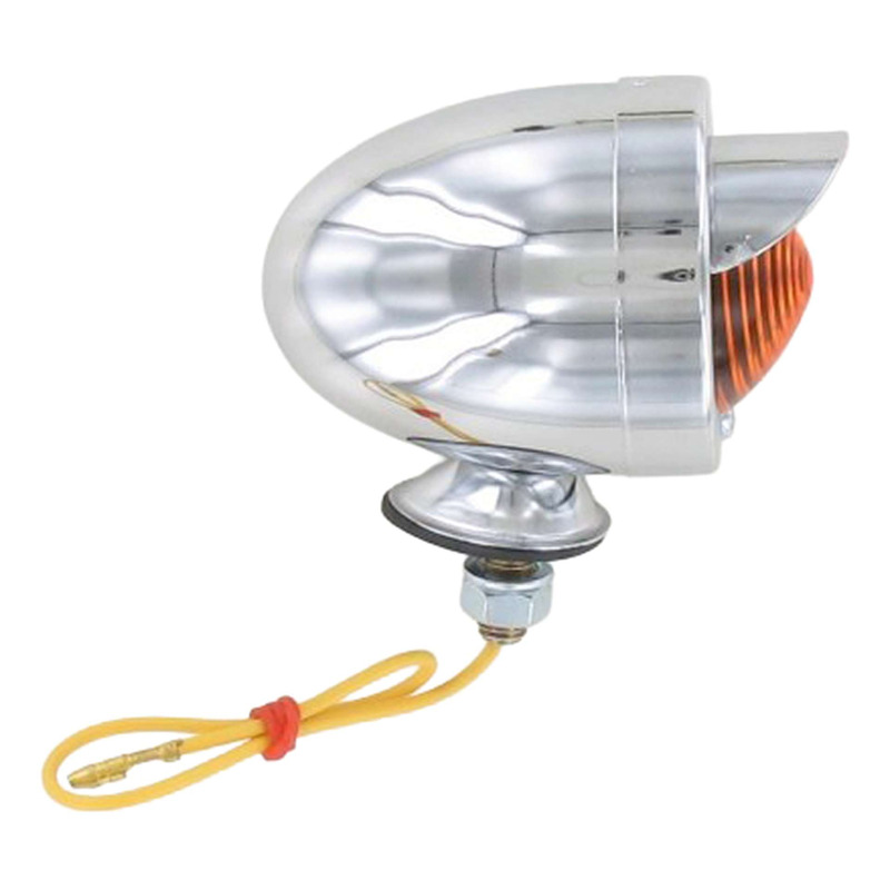 Feu à casquette chromé orange