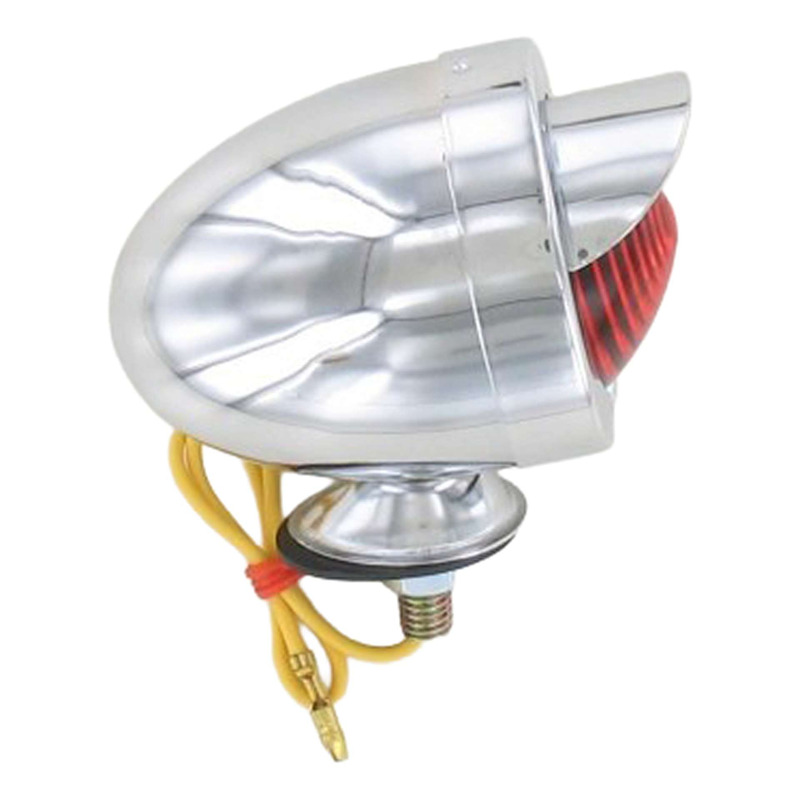 Feu à casquette chromé rouge