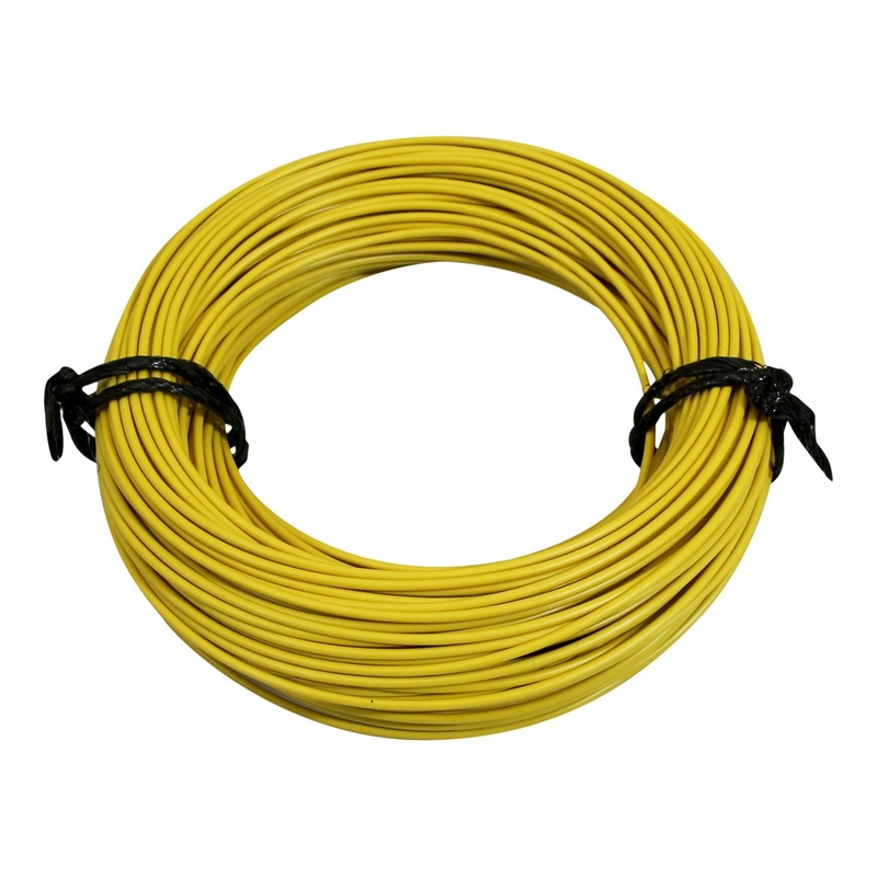 Fil électrique 12-10 x1,00mm jaune 50m