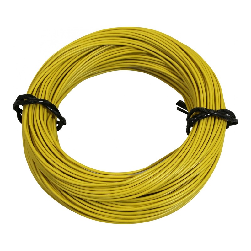 Fil électrique 7-10 x0,50mm jaune 50m