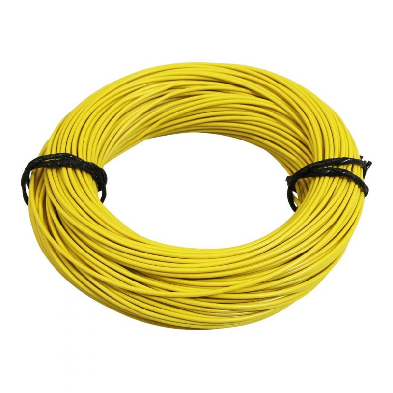 Fil électrique 9-10 x0,75mm jaune 50m