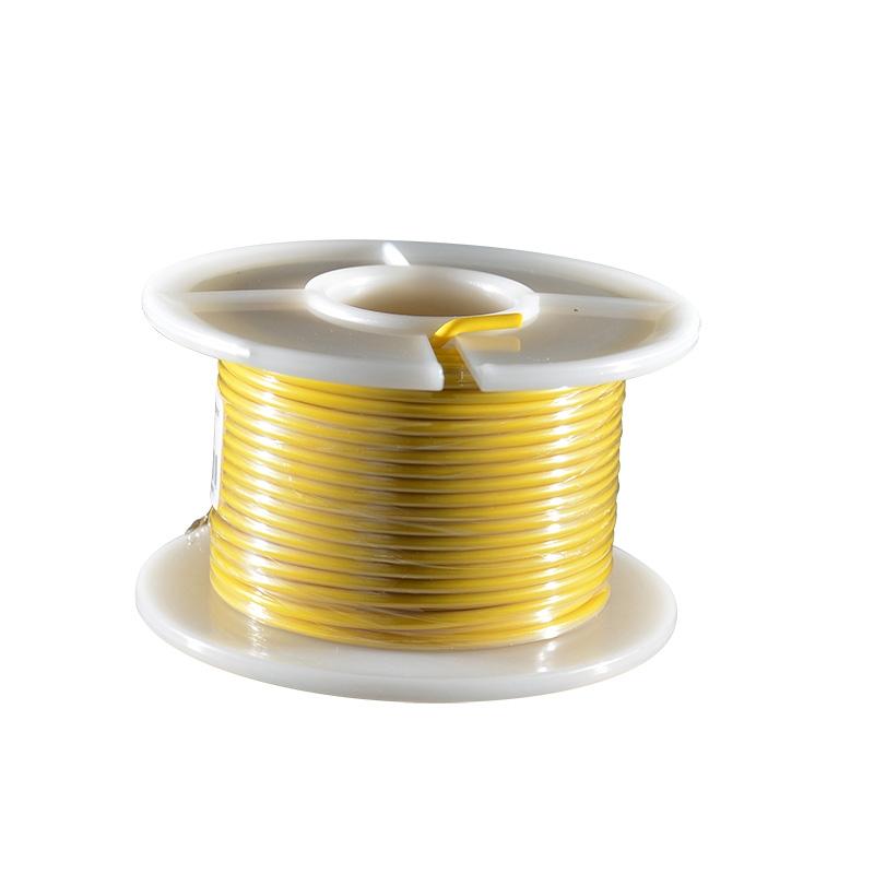 Fil électrique jaune section 0.75 mm 25 m