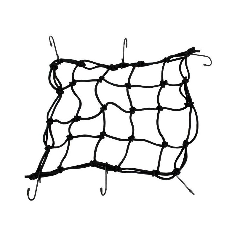 Filet araignée élastique Bike It 6 crochets noir