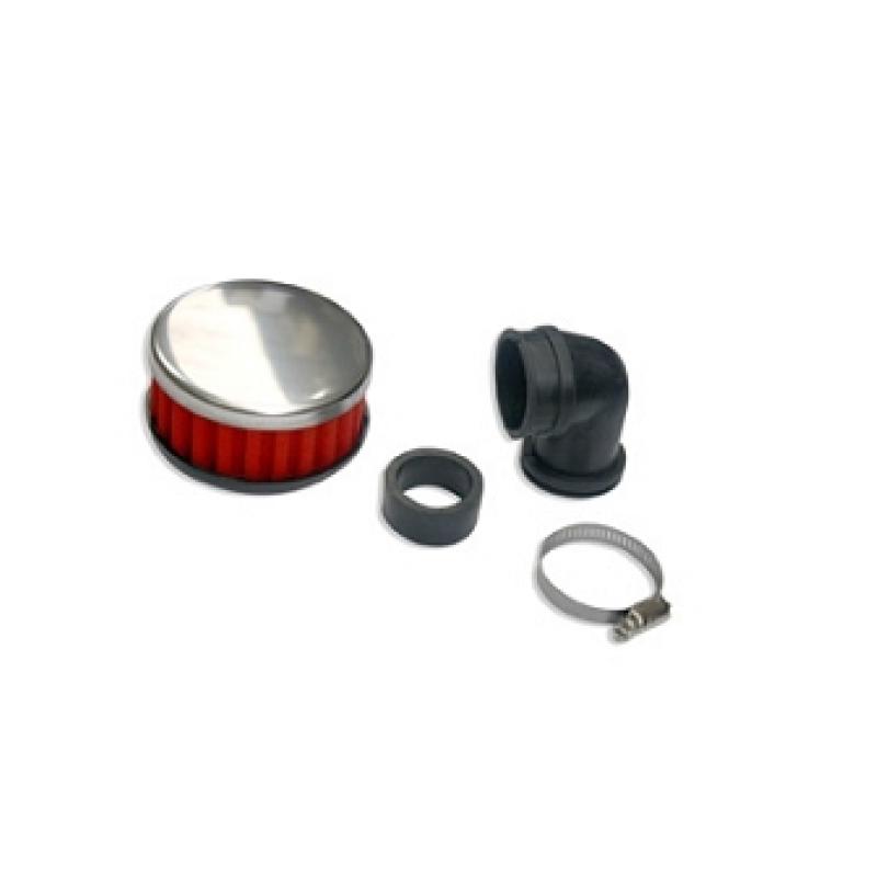 Filtre à air cylindrique ø82 h40 coude a 90°