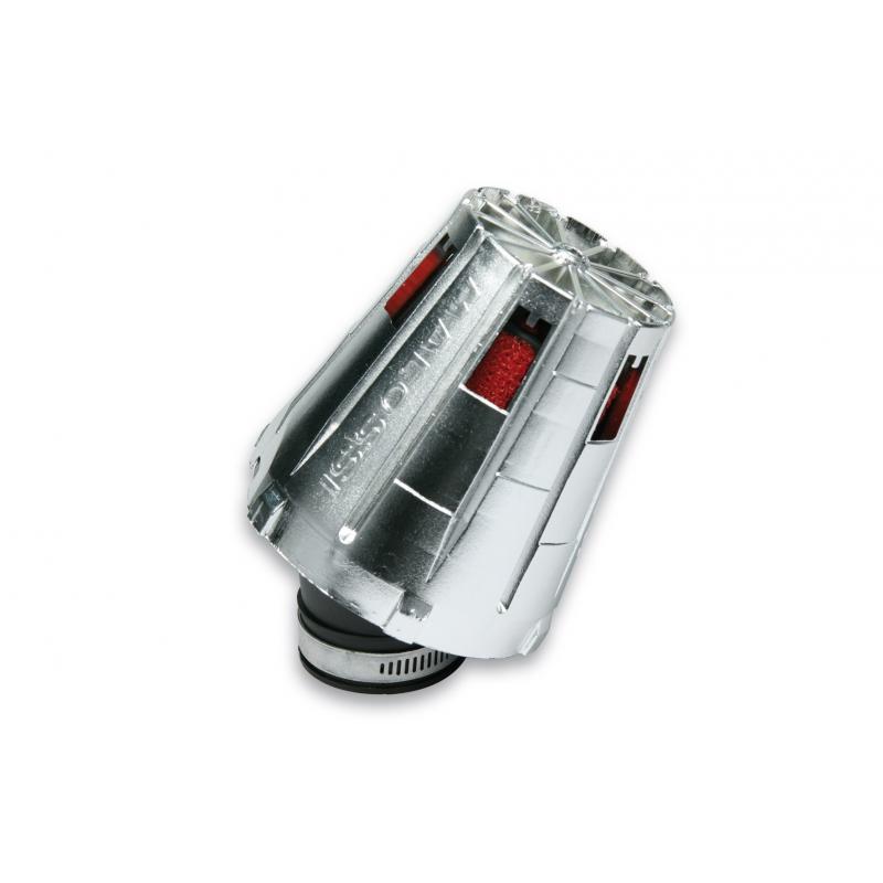 Filtre à air Malossi Red Filter E5 D.52 incliné 30° couvercle chrom