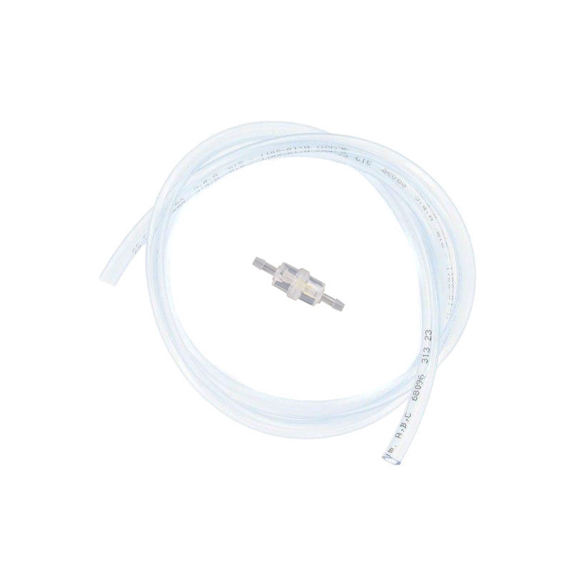 Filtre à essence cylindrique D.6 avec durite transparente 5x8 1m