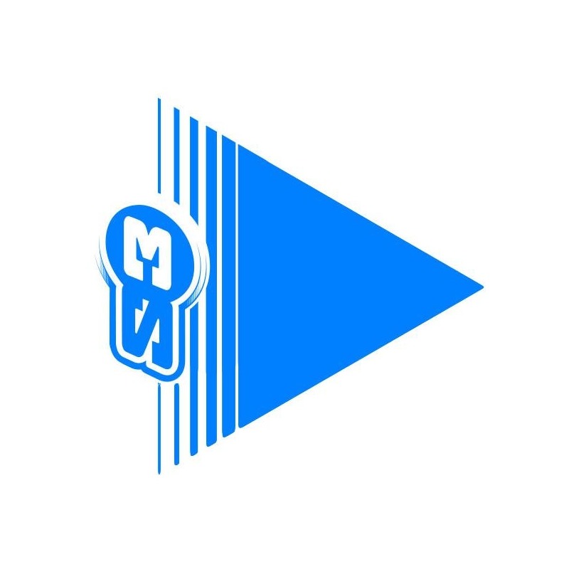 Flèches bleu de signalisation de zone trial S3