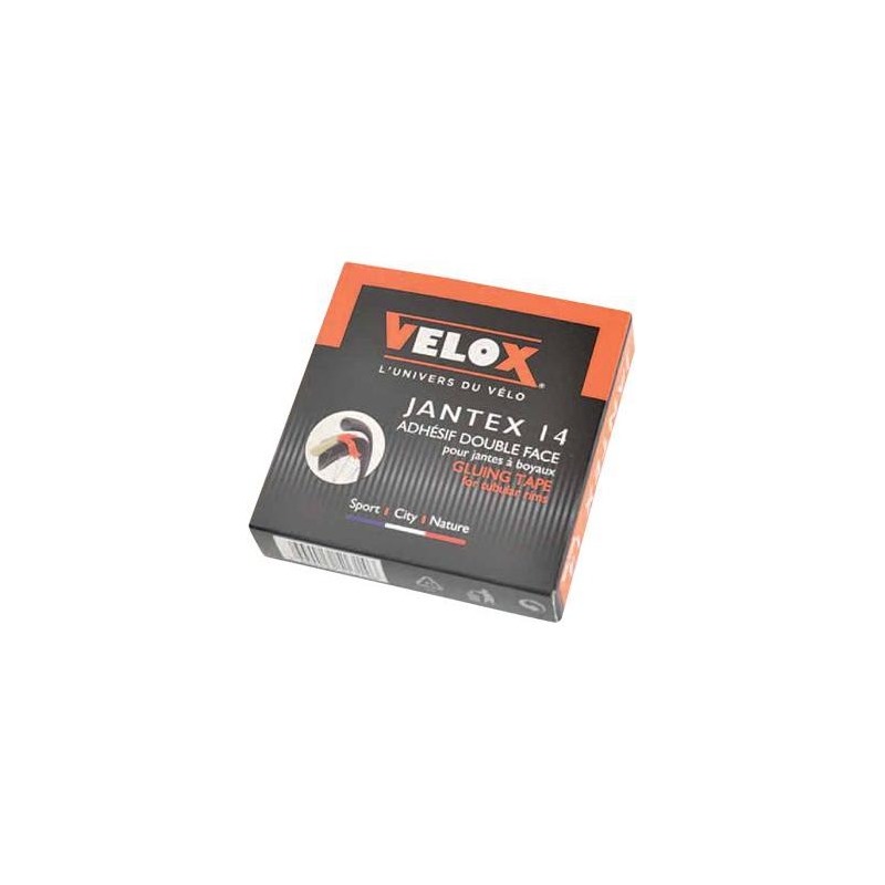 Fond de jante adhésif Velox Jantex 14 pour boyau sur jante carbone (18mm) pour 2 roues