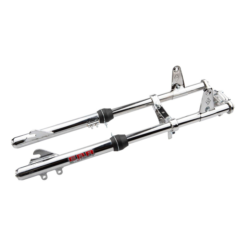 Fourche EBR chromÃÂ©e CIAO frein ÃÂ  disque mÃÂ©canique origine