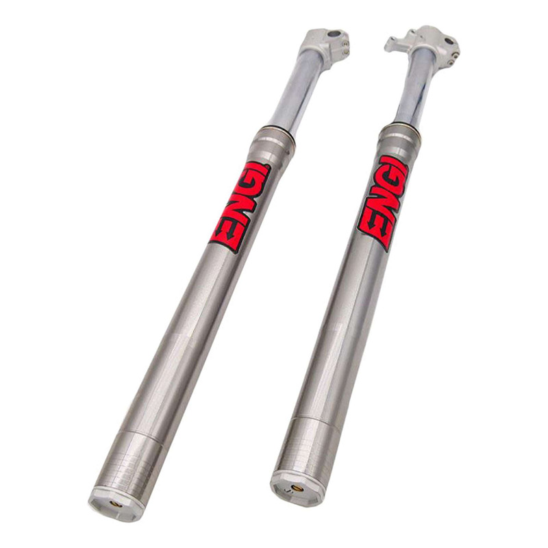 Fourche YCF ENGI Argent 735mm Ø 48 – Réglable Compression / Détente
