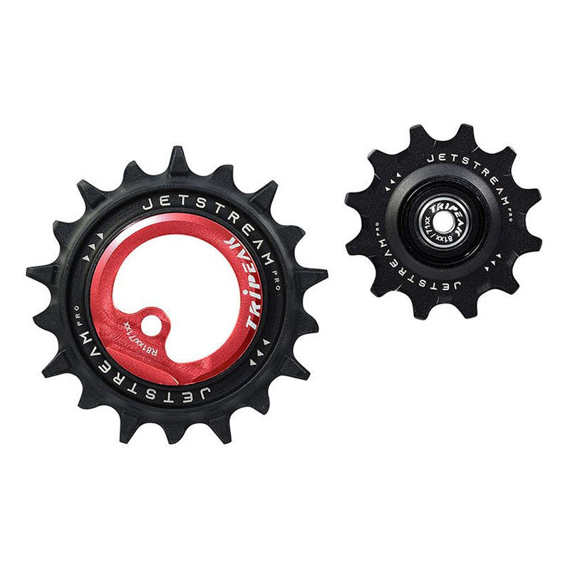 Galets de dérailleur Tripeak AOPW céramic 12v 12-18 dents rouge – Shimano Ultegra R8100