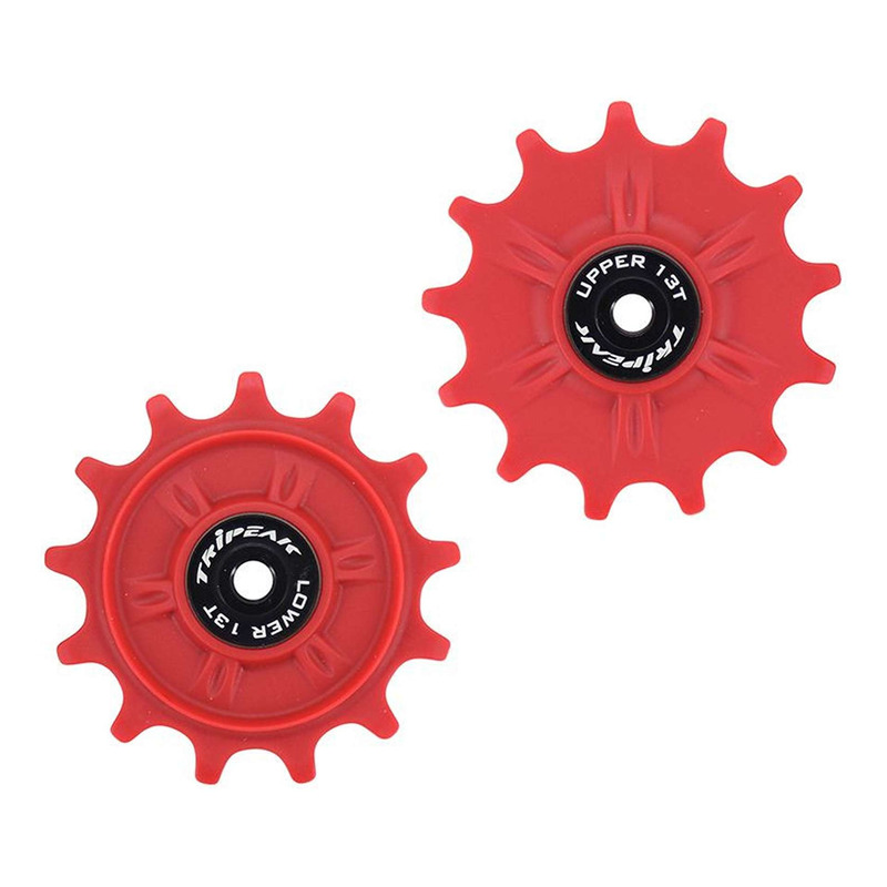 Galets de dérailleur Tripeak G5 céramic 11v 13 dents rouge – Shimano GRX / XT