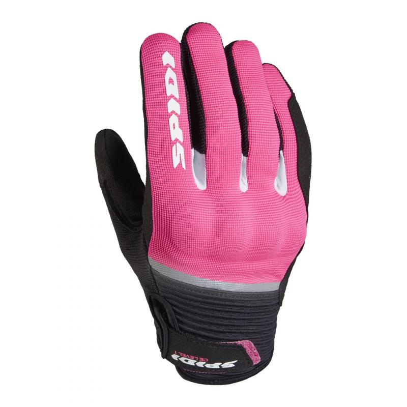Gant textile femme Spidi Flash noir/fuchsia- XS