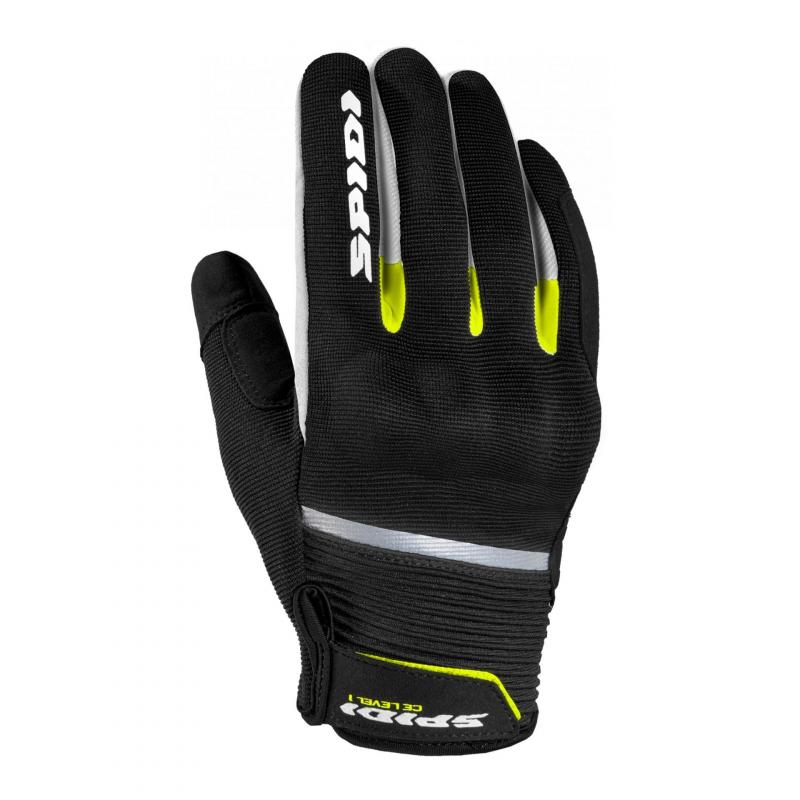 Gant textile Spidi Flash noir/jaune fluo- S