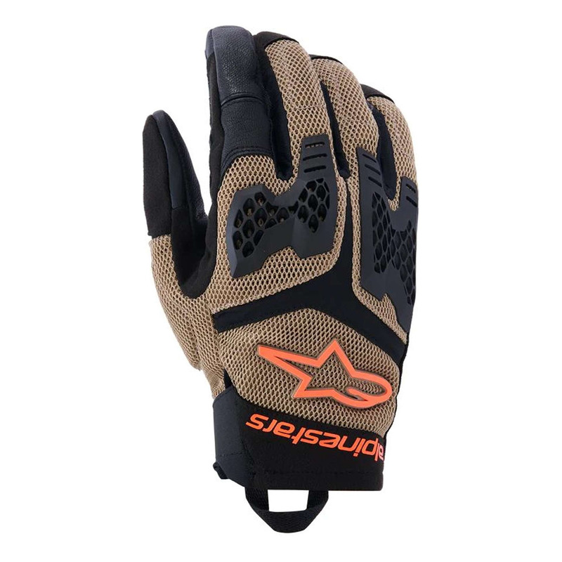 Gants Alpinestars Manti Air dark khaki/black/orange fluo