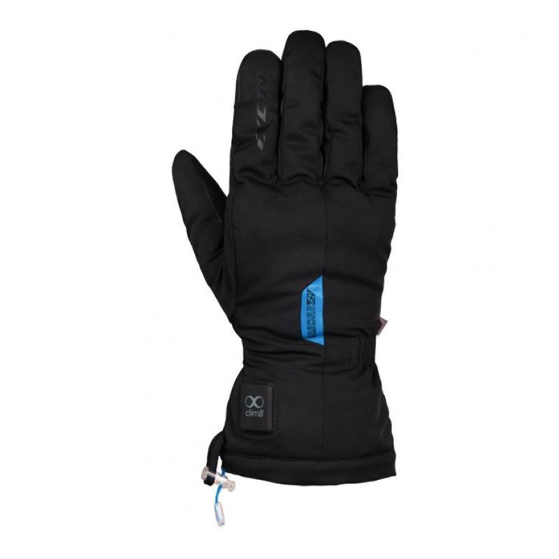 Gants chauffants cuir/textile Ixon IT-Yasur noir/bleu