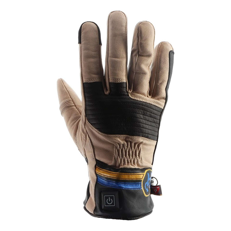 Gants chauffants Helstons Fender Heating beige/noir