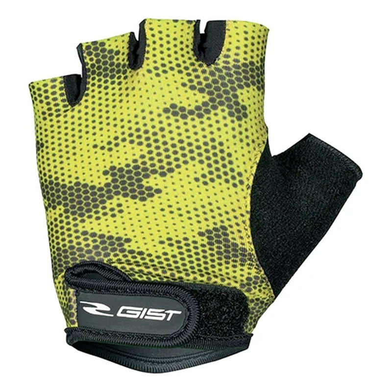 Gants Court Vélo Enfant Gist Jaune et Noir