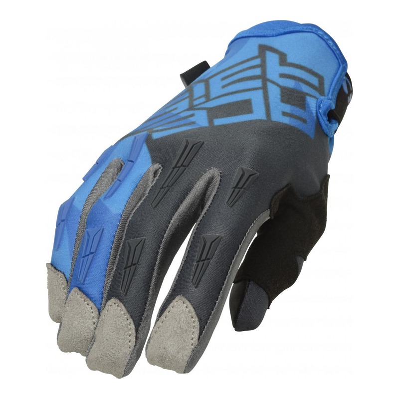 Gants cross Acerbis MX X-H bleu/gris- S
