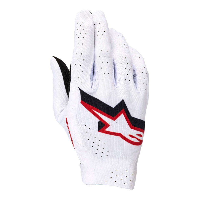 Gants cross Alpinestars Supertech MX white/black/fire