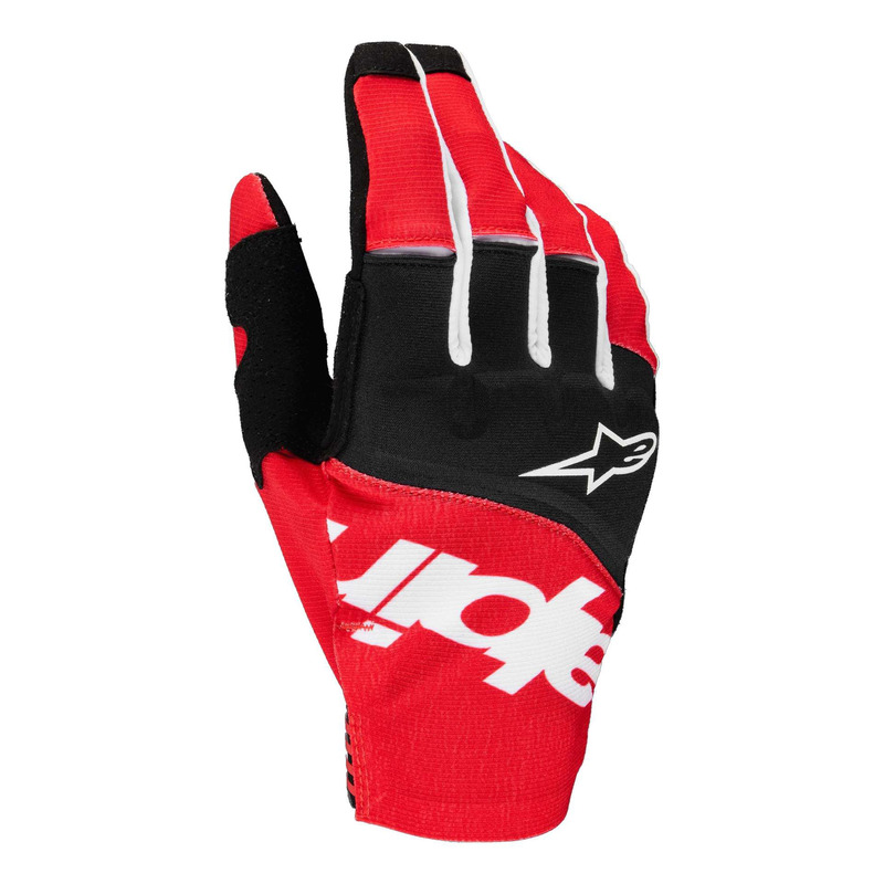 Gants cross Alpinestars Techstar black/bright red 2025