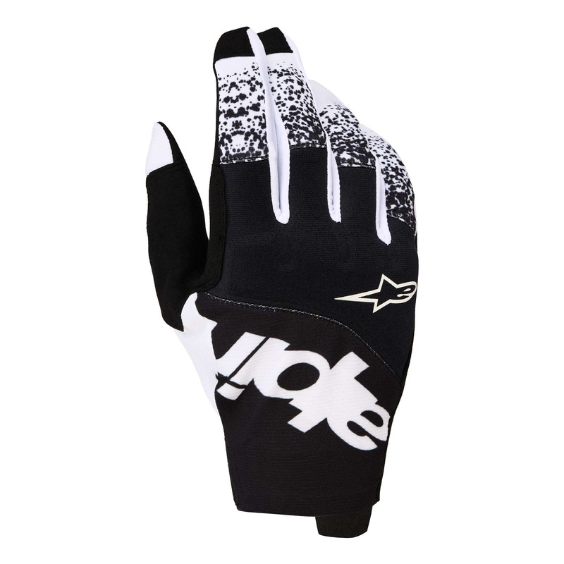 Gants cross Alpinestars Techstar black/white
