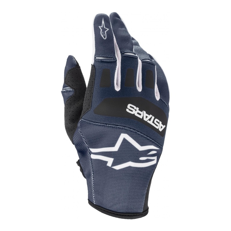 Gants cross Alpinestars Techstar dark bleu/noir- S