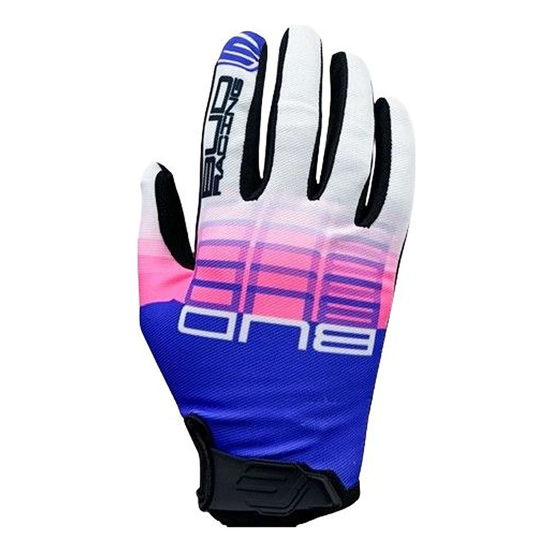 Gants cross Bud Racing SX Lite neon violet/rose fluo/blanc