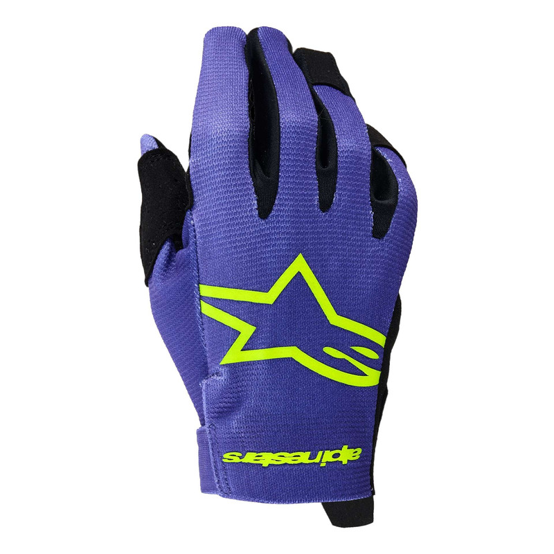 Gants cross enfant Alpinestars Youth Radar purple/yellow fluo- 3XS