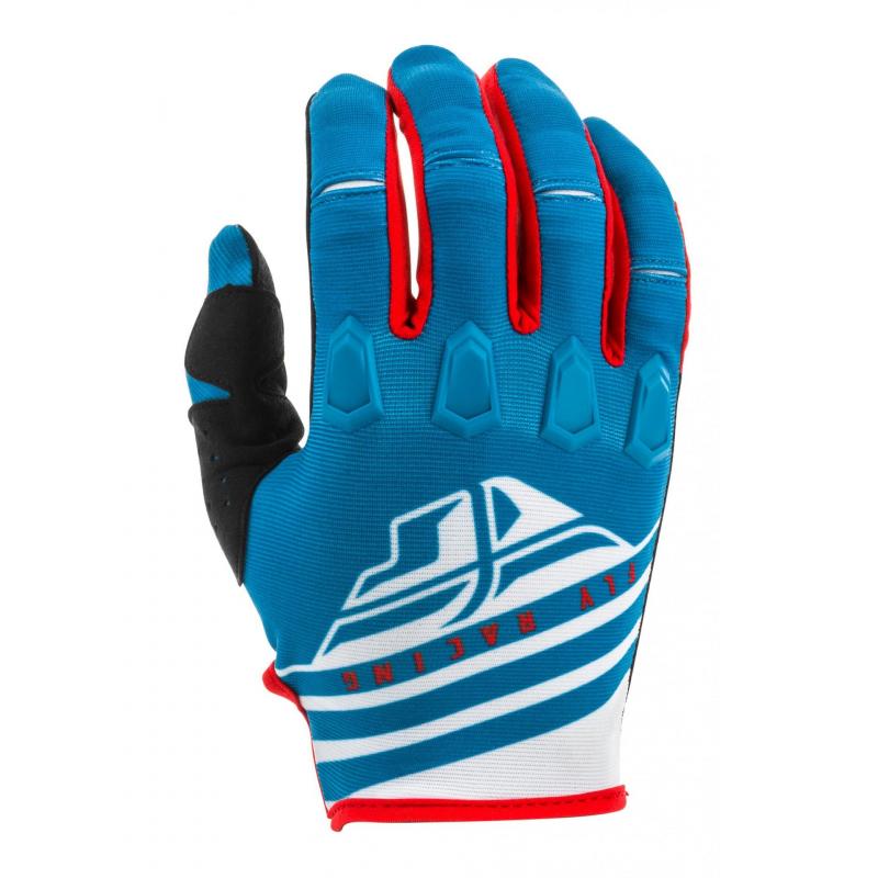 Gants cross enfant Fly Racing Kinetic K220 bleu/blanc/rouge- YL/6