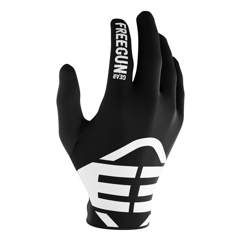 Gants cross enfant Freegun Devo Skin noir/blanc- 4/5ans