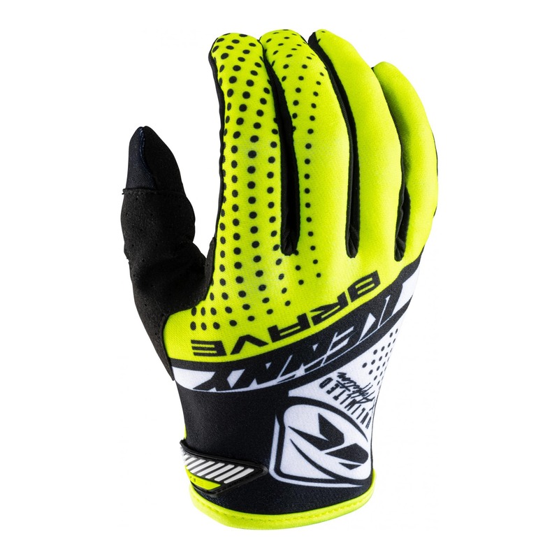 Gants cross enfant Kenny Brave jaune fluo 2022- 2