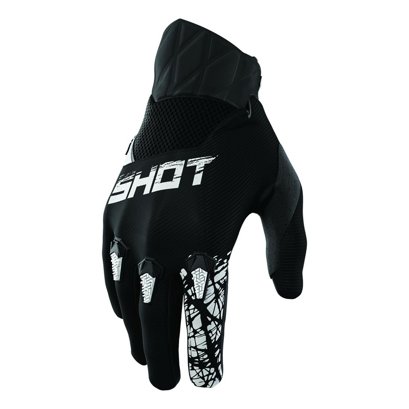 Gants cross enfant Shot Devo Slam noir- 4/5ans