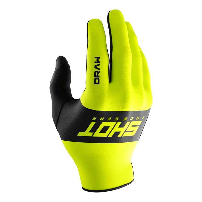 Gants cross enfant Shot Draw Kid Sky neon yellow