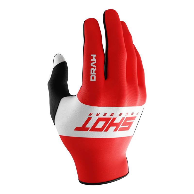 Gants cross enfant Shot Draw Kid Sky red