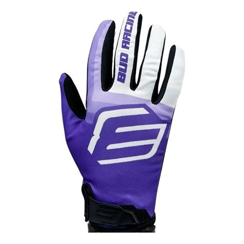 Gants cross enfants Bud Racing Youth SX Lite 95' violet/blanc- YXL