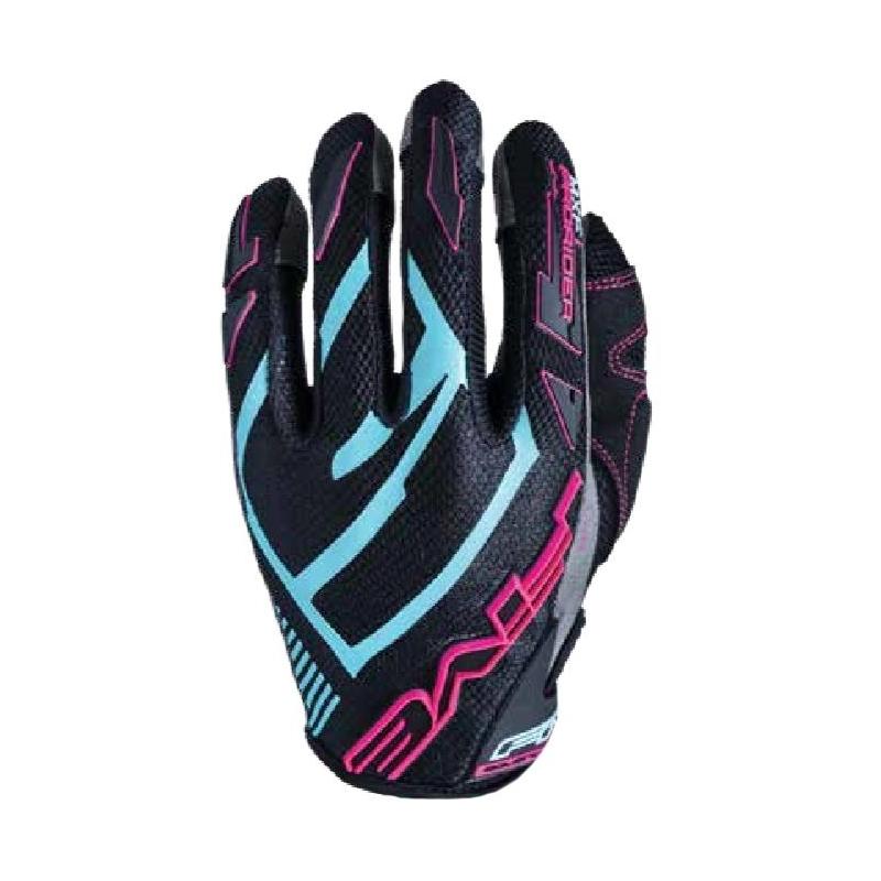 Gants cross femme Five MXF Prorider S Woman gris/bleu/rose fluo- XS