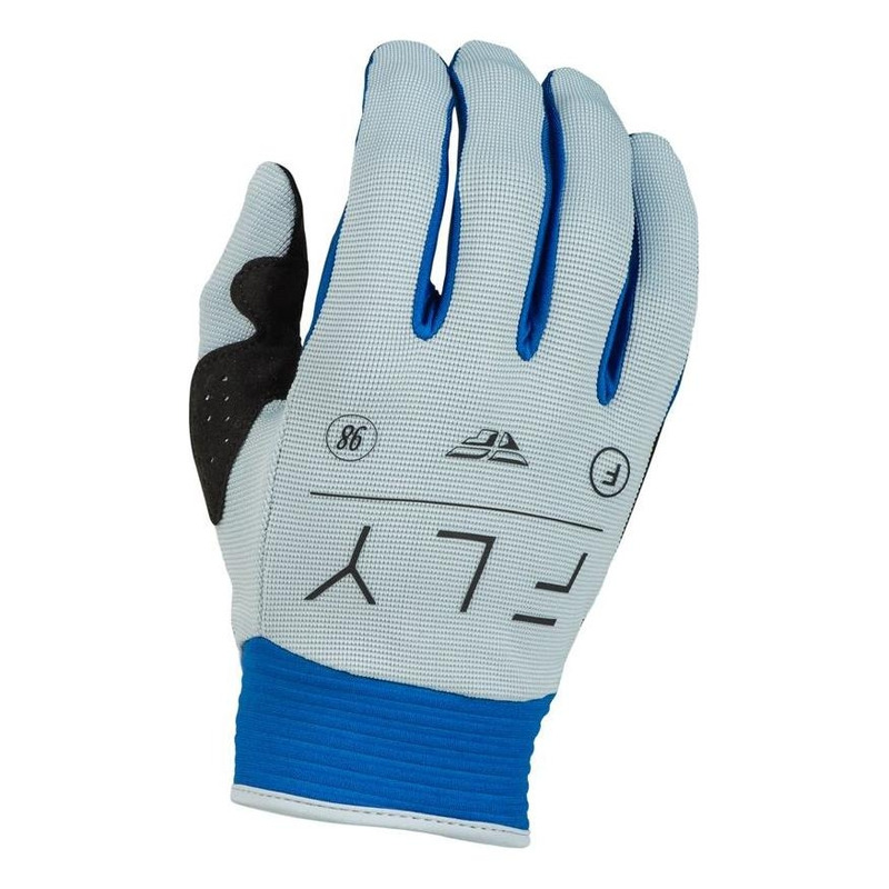 Gants cross femme Fly Racing F-16 arctic gris/bleu