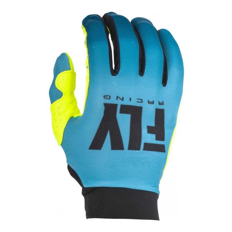 Gants cross femme Fly Racing Pro Lite bleu/jaune- XL-9