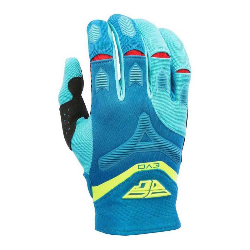 Gants cross Fly Racing Evo 2.0 bleu- XS-7