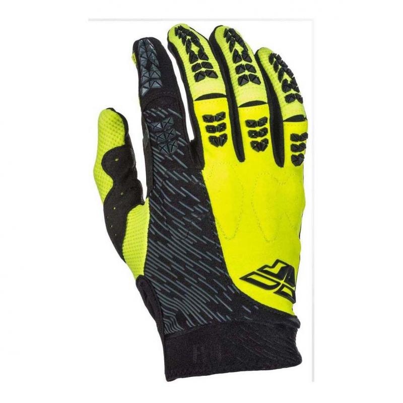 Gants cross Fly Racing Evo 2.0 noir/jaune fluo- M-9